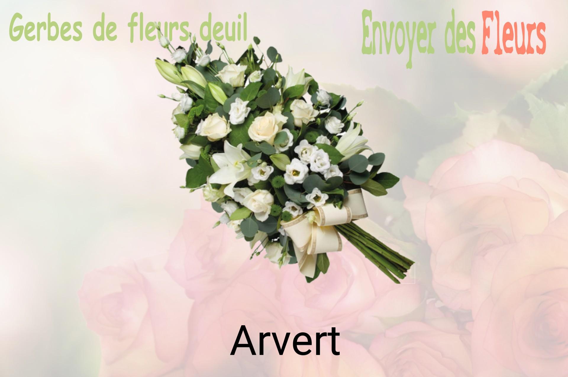 Gerbe de fleurs de deuil livrée à Arvert